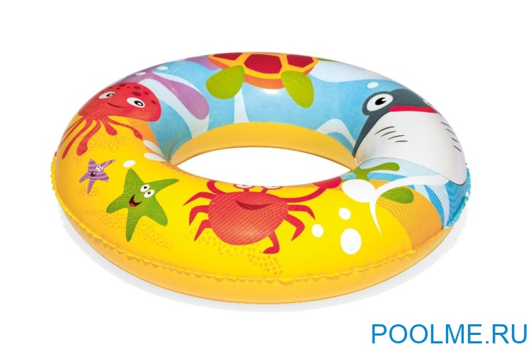 Детский надувной бассейн Bestway 1.22 x 0.20 м с мячом и кругом, артикул 51124 Детский надувной бассейн Bestway 1.22 x 0.20 м с мячом и кругом, артикул 51124