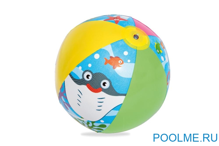 Детский надувной бассейн Bestway 1.22 x 0.20 м с мячом и кругом, артикул 51124 Детский надувной бассейн Bestway 1.22 x 0.20 м с мячом и кругом, артикул 51124