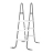 Лестница INTEX для бассейнов высотой до 107 см Лестница INTEX для бассейнов высотой до 107 см