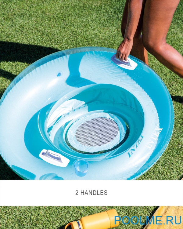 Надувной круг INTEX 119 см голубой, артикул 58883-В Надувной круг INTEX 119 см голубой, артикул 58883-В
