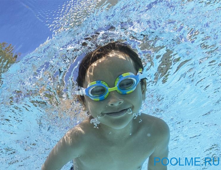Очки для плавания Bestway Summer Swirl зеленые для детей от 3 лет, артикул 21099-G Очки для плавания Bestway Summer Swirl зеленые для детей от 3 лет, артикул 21099-G
