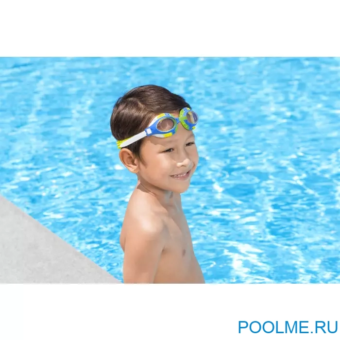 Очки для плавания Bestway Summer Swirl зеленые для детей от 3 лет, артикул 21099-G Очки для плавания Bestway Summer Swirl зеленые для детей от 3 лет, артикул 21099-G