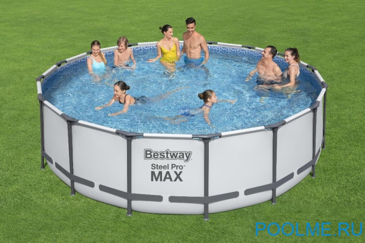 Каркасный бассейн Bestway 5612Z, размер 4.88 x 1.22 м