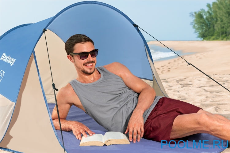 Пляжный навес Bestway Beach Quick 2 200 x 120 x 90 см артикул 68107