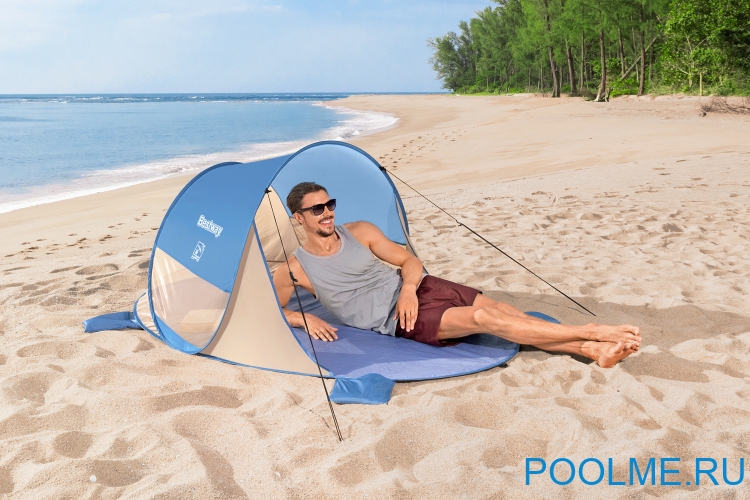 Пляжный навес Bestway Beach Quick 2 200 x 120 x 90 см артикул 68107