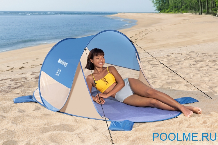 Пляжный навес Bestway Beach Quick 2 200 x 120 x 90 см артикул 68107