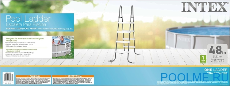 Лестница INTEX для бассейнов высотой до 122 см Лестница INTEX для бассейнов высотой до 122 см