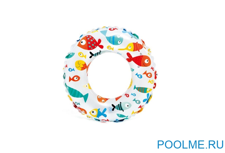 Надувной круг INTEX 51 см "Рыбки", артикул 59230-S
