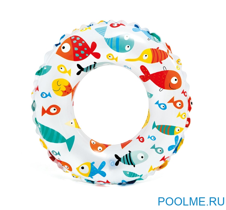 Надувной круг INTEX 51 см "Рыбки", артикул 59230-S