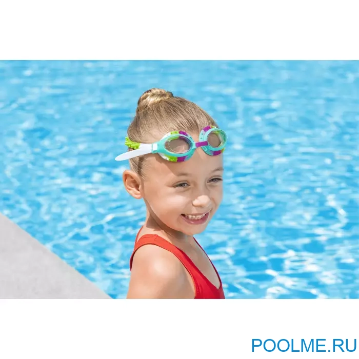 Очки для плавания Bestway Summer Swirl розовые для детей от 3 лет, артикул 21099-B Очки для плавания Bestway Summer Swirl розовые для детей от 3 лет, артикул 21099-B