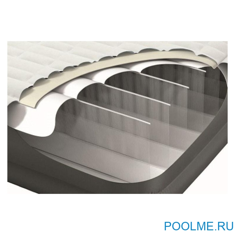 Кровать INTEX надувная 137 x 191 x 25 см без насоса, артикул 64708