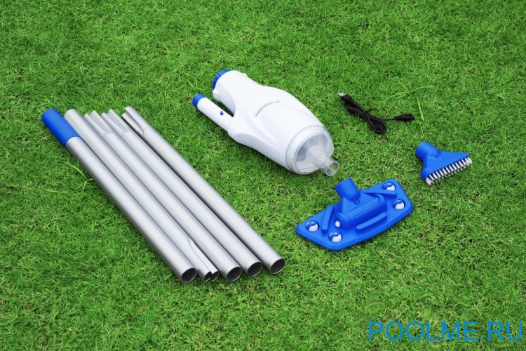 Вакуумный пылесос Aquareach Bestway для чистки бассейна, на аккумуляторах, артикул 58624 Вакуумный пылесос Aquareach Bestway для чистки бассейна, на аккумуляторах, артикул 58624