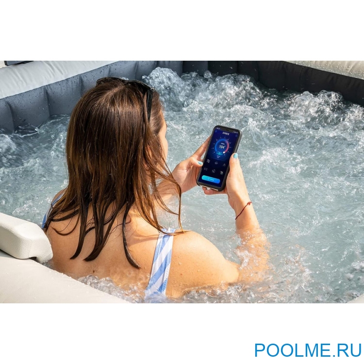 Джакузи INTEX 28452, внешний размер: 196 x 71 см - 6 мест Джакузи INTEX 28452, внешний размер: 196 x 71 см - 6 мест