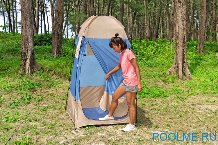 Палатка для душа Bestway Station Port 110 x 110 x 190 см, артикул 68002 Палатка для душа Bestway Station Port 110 x 110 x 190 см, артикул 68002