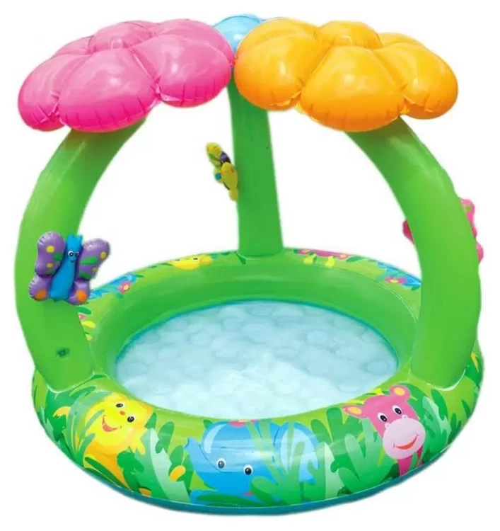 Надувной детский бассейн INTEX "Jungle Flower Baby" 102 x 81 см, артикул 57419