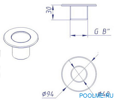 Форсунка проходная АТ 03.20 универсальная Форсунка проходная АТ 03.20 универсальная