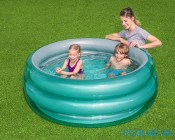 Детский надувной бассейн Bestway &quot;Металлик&quot; 1.50 x 0.53 м, артикул 51041 Детский надувной бассейн Bestway "Металлик" 1.50 x 0.53 м, артикул 51041