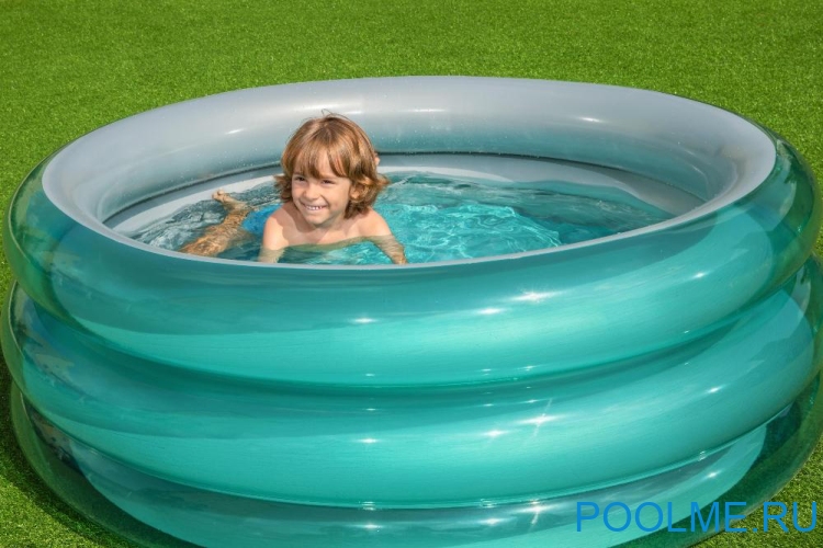 Детский надувной бассейн Bestway "Металлик" 1.50 x 0.53 м, артикул 51041