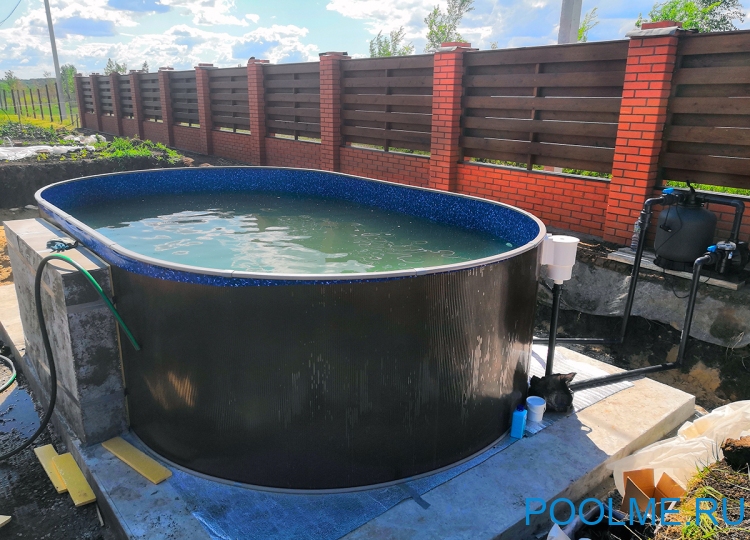 Каркасный бассейн Лагуна 7 х 3.5 х 1.25 м для дачи Каркасный бассейн Лагуна 7 х 3.5 х 1.25 м для дачи