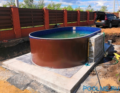 Каркасный бассейн Лагуна 7 х 3.5 х 1.25 м для дачи