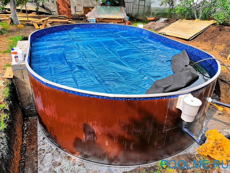 Каркасный бассейн Лагуна 7 х 3.5 х 1.25 м для дачи