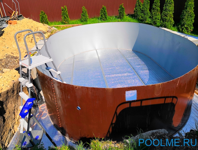 Каркасный бассейн Лагуна 7 х 3.5 х 1.25 м для дачи