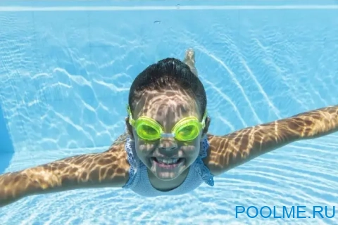 Очки для плавания Bestway Aqua Burst Essential зеленые для детей от 3 лет, артикул 21002 Очки для плавания Bestway Aqua Burst Essential зеленые для детей от 3 лет, артикул 21002