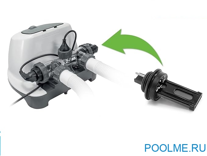 Титановый электрод Intex для хлоргенераторов 26668, 28668, 28674, арт. 11899