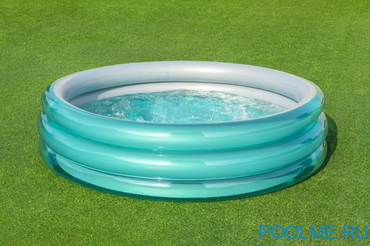 Детский надувной бассейн Bestway "Металлик" 2.01 x 0.53 м, артикул 51043 Детский надувной бассейн Bestway "Металлик" 2.01 x 0.53 м, артикул 51043