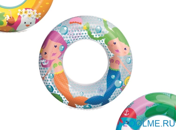 Надувной круг Bestway Adventure "Русалка" 51 см, артикул 36113-M Надувной круг Bestway Adventure "Русалка" 51 см, артикул 36113-M