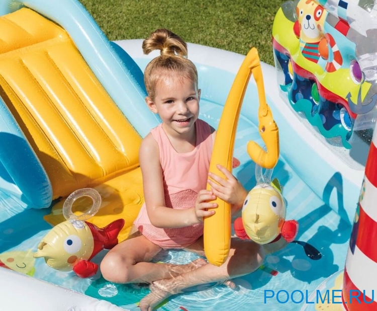 Надувной игровой центр INTEX "Весёлая рыбалка" 218 x 188 x 99 см, артикул 57162