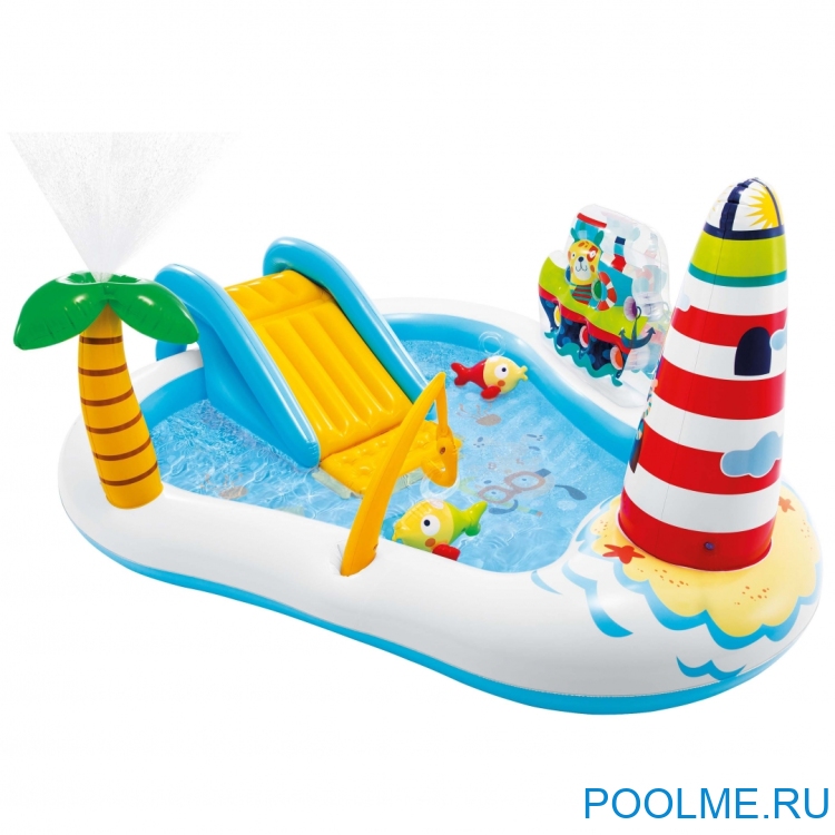 Надувной игровой центр INTEX "Весёлая рыбалка" 218 x 188 x 99 см, артикул 57162
