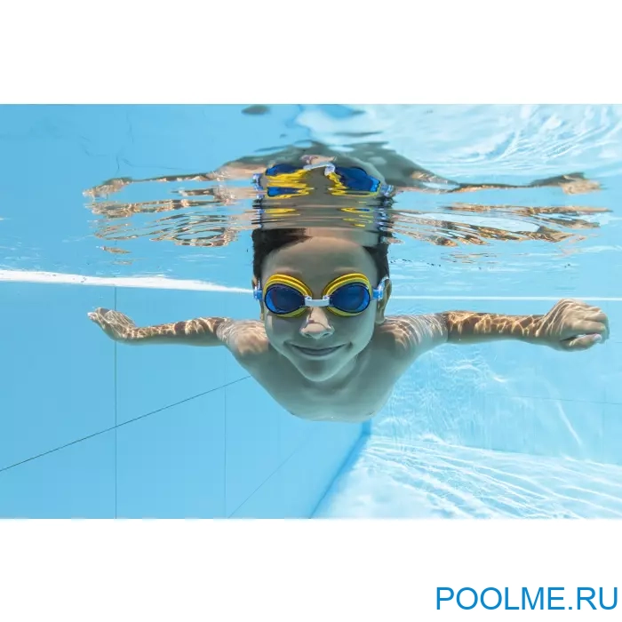 Очки для плавания Bestway Aqua Burst Essential синие для детей от 3 лет, артикул 21002 Очки для плавания Bestway Aqua Burst Essential синие для детей от 3 лет, артикул 21002