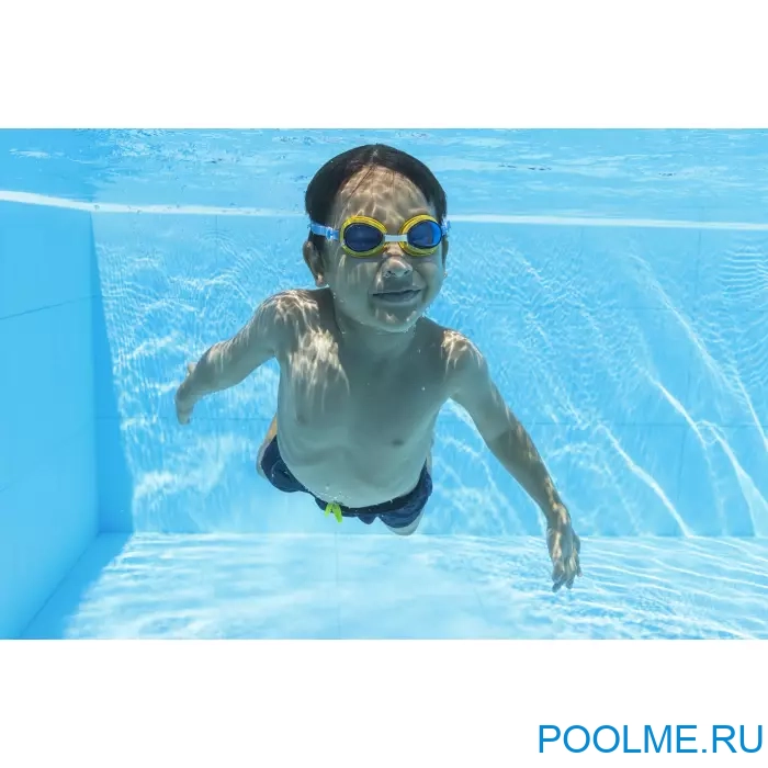 Очки для плавания Bestway Aqua Burst Essential синие для детей от 3 лет, артикул 21002 Очки для плавания Bestway Aqua Burst Essential синие для детей от 3 лет, артикул 21002