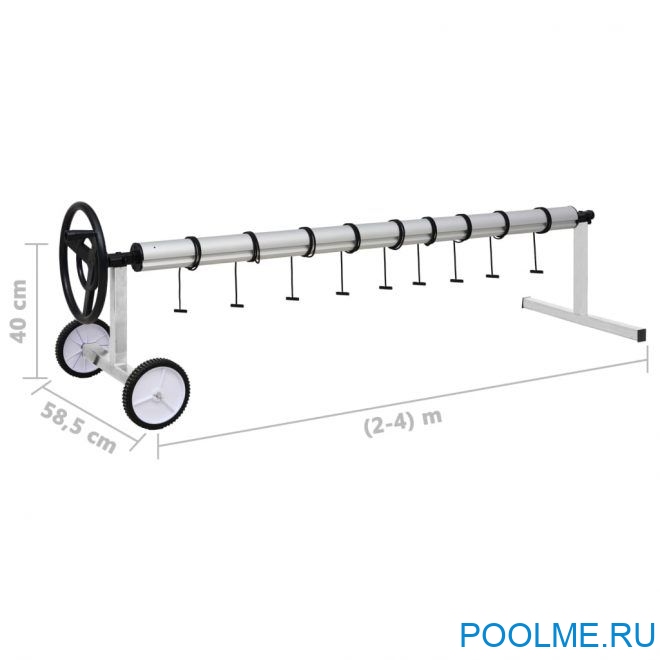 Сматывающее устройство Poolline с опорами из нержавеющей стали на колесиках, арт. TV94177/94193