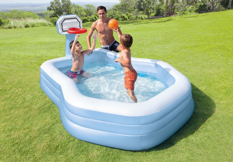 Детский бассейн INTEX "Семейный" 257 x 188 x 130 см, артикул 57183