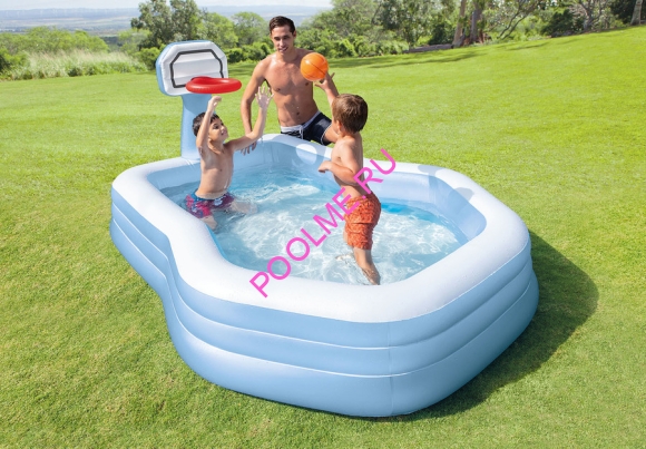 Детский бассейн INTEX "Семейный" 257 x 188 x 130 см, артикул 57183