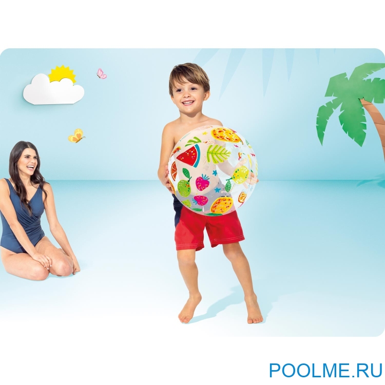 Надувной мяч INTEX "Арбуз" 51 см, артикул 59040-W