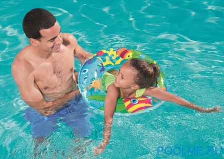 Надувной круг Bestway Adventure &quot;Рыбки&quot; 51 см, артикул 36013-F Надувной круг Bestway Adventure "Рыбки" 51 см, артикул 36013-F