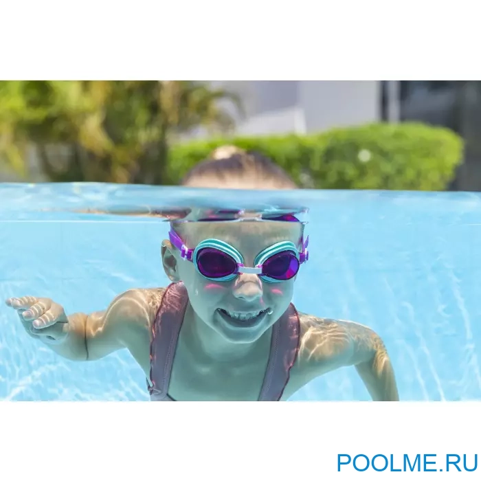 Очки для плавания Bestway Aqua Burst Essential фиолетовые для детей от 3 лет, артикул 21002 Очки для плавания Bestway Aqua Burst Essential фиолетовые для детей от 3 лет, артикул 21002