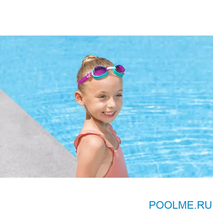 Очки для плавания Bestway Aqua Burst Essential фиолетовые для детей от 3 лет, артикул 21002 Очки для плавания Bestway Aqua Burst Essential фиолетовые для детей от 3 лет, артикул 21002