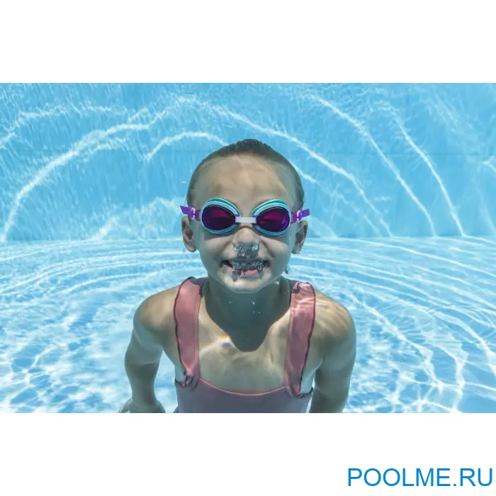Очки для плавания Bestway Aqua Burst Essential фиолетовые для детей от 3 лет, артикул 21002 Очки для плавания Bestway Aqua Burst Essential фиолетовые для детей от 3 лет, артикул 21002