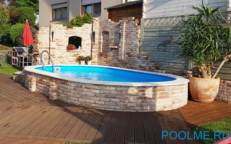 Каркасный бассейн Лагуна 10 х 3 х 1.25 м для дачи
