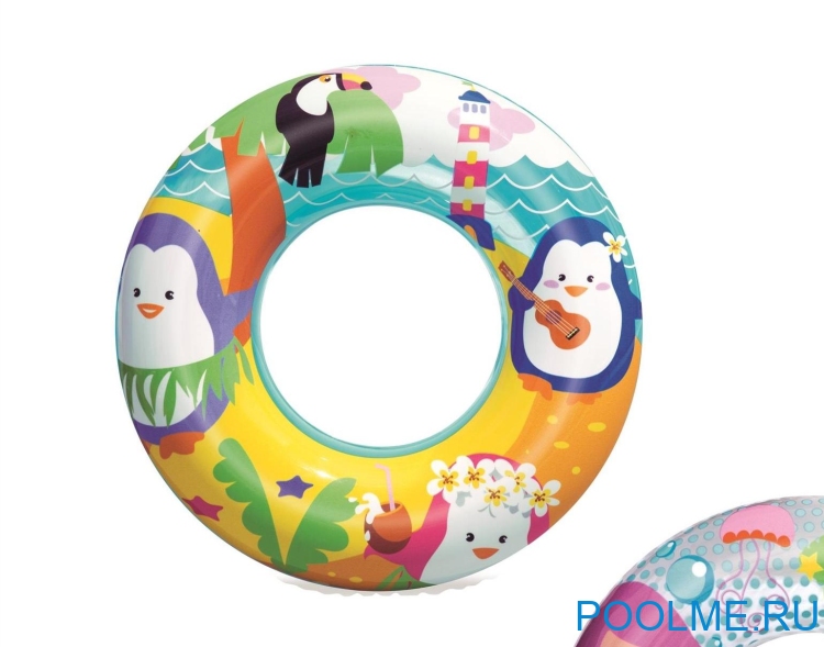 Надувной круг Bestway Adventure "Пингвины" 51 см, артикул 36113-P Надувной круг Bestway Adventure "Пингвины" 51 см, артикул 36113-P