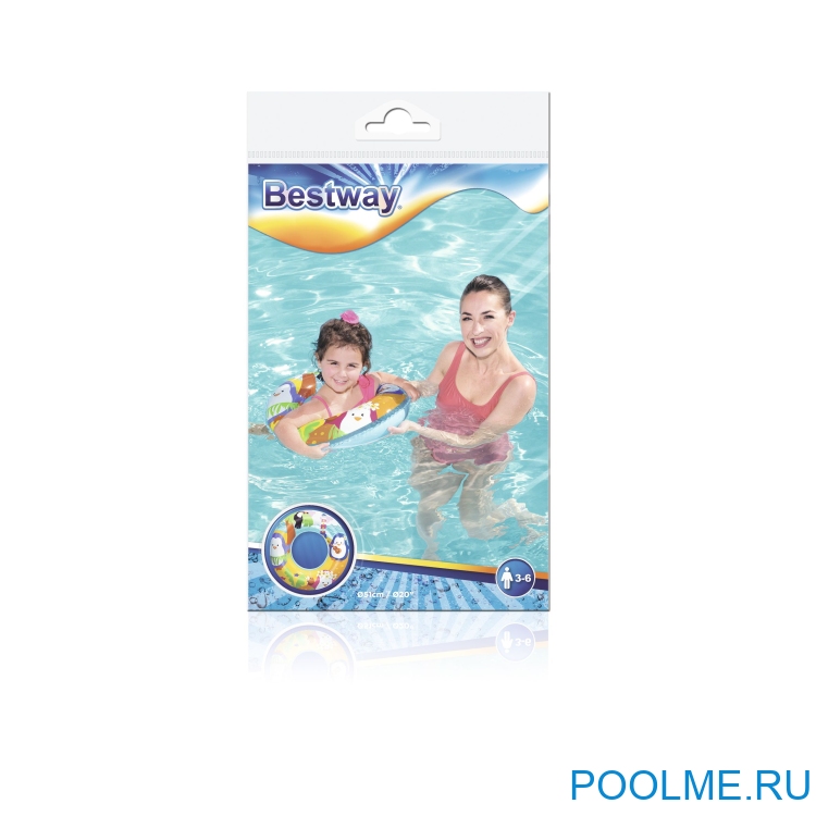 Надувной круг Bestway Adventure "Пингвины" 51 см, артикул 36113-P Надувной круг Bestway Adventure "Пингвины" 51 см, артикул 36113-P