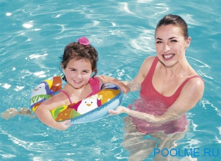 Надувной круг Bestway Adventure &quot;Пингвины&quot; 51 см, артикул 36113-P Надувной круг Bestway Adventure "Пингвины" 51 см, артикул 36113-P