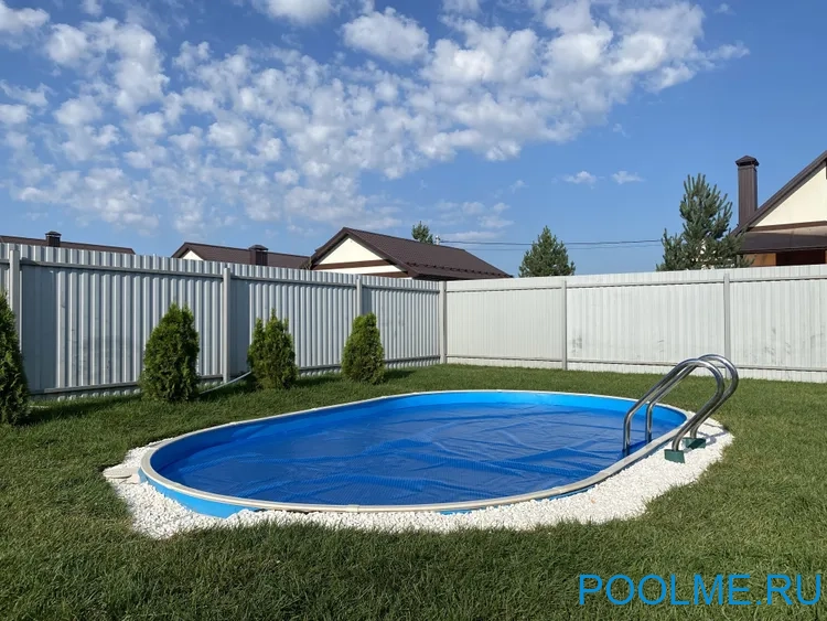 Пузырьковое (теплосберегающее) покрывало Лагуна для бассейна овал 8 x 3 м, 5188084