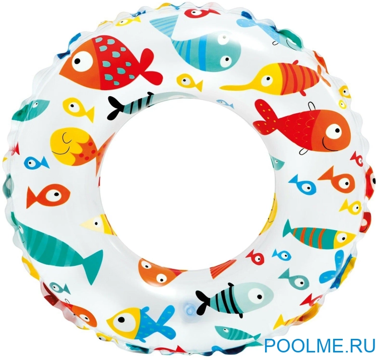 Надувной круг INTEX 61 см "Рыбки", артикул 59241-F