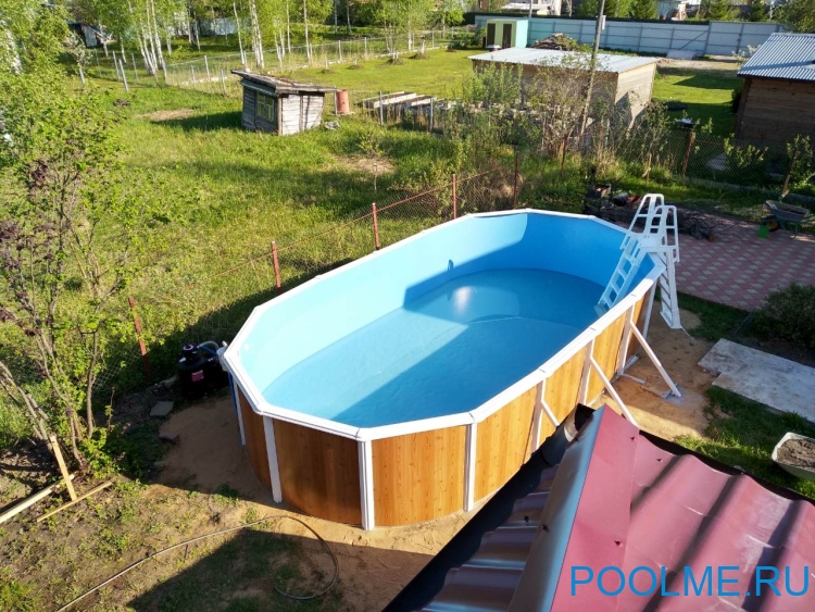 Запасная пленка к бассейну Atlantic Pool 7.3 x 3.7 x 1.35 м (0.4 мм) голубая, артикул LI122420