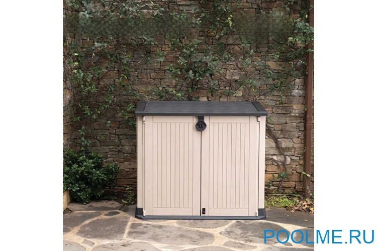 Техническое помещение, внутренние размеры: 132 х 76 х 110 см